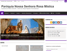 Tablet Screenshot of paroquiarosamistica.org